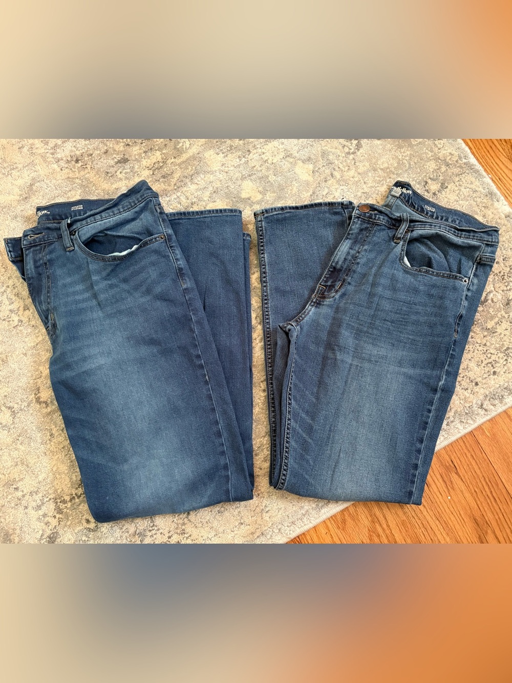 TWO Pair - Goodfellow & Co - Slim Straight Jeans - Dark Blue Wash